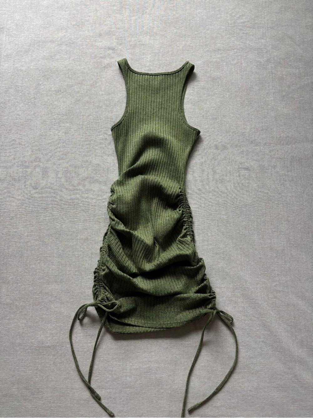 Lovers + Friends Revolve green ribbed Juliet mini dress bodycon clubbing XS - Picture 6 of 10